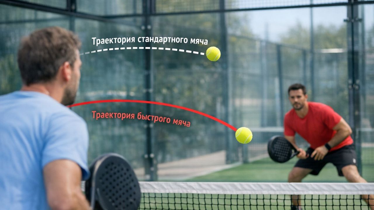 обычный или быстрый мяч для падела