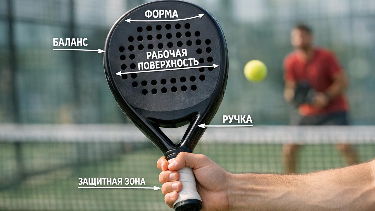 основные параметры ракетки для падела