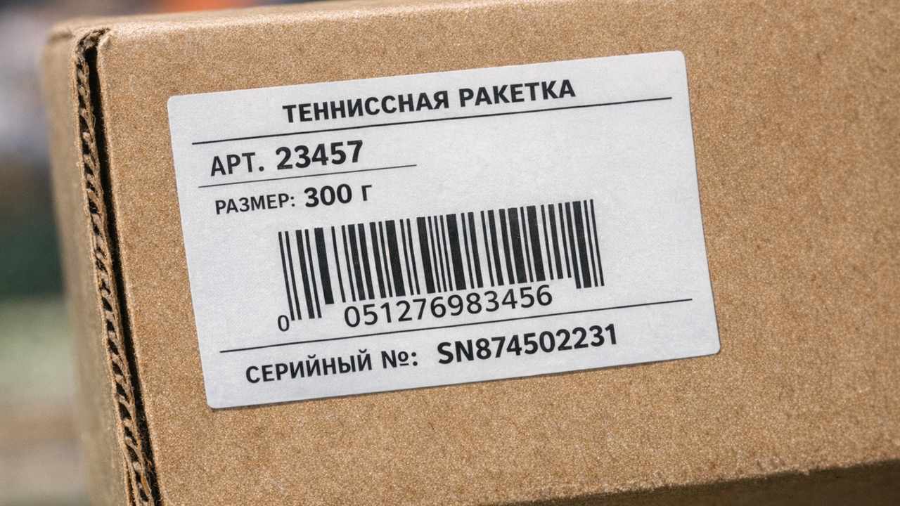 маркировка ракетки падел и упаковки
