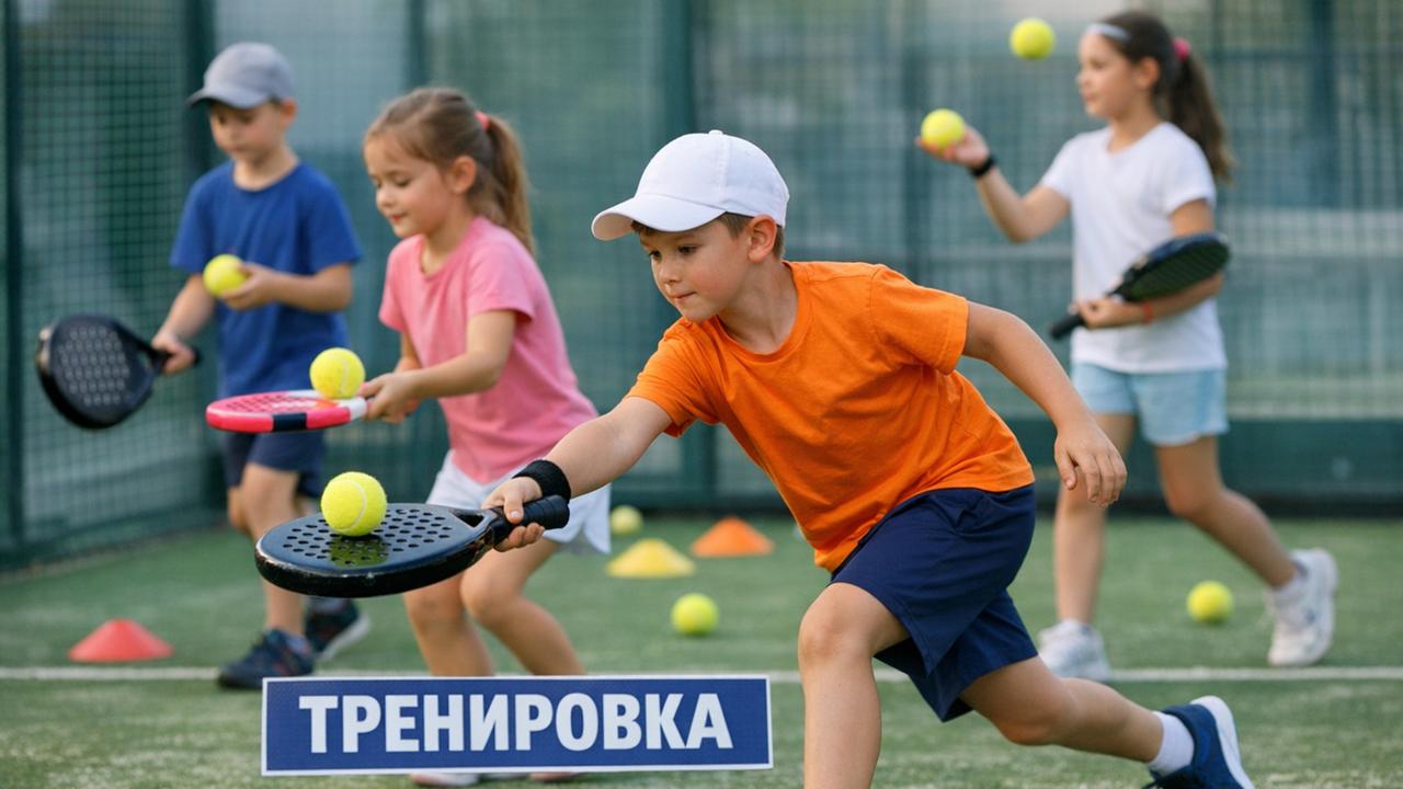 упражнения для падела детям на тренировке