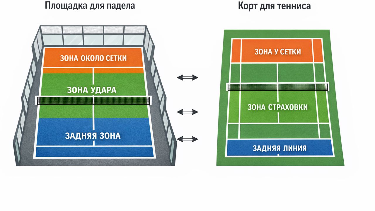 что такое падел и отличие от тенниса