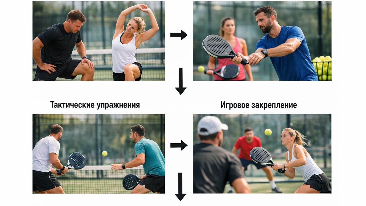 упражнения для тренировки по паделу по этапам