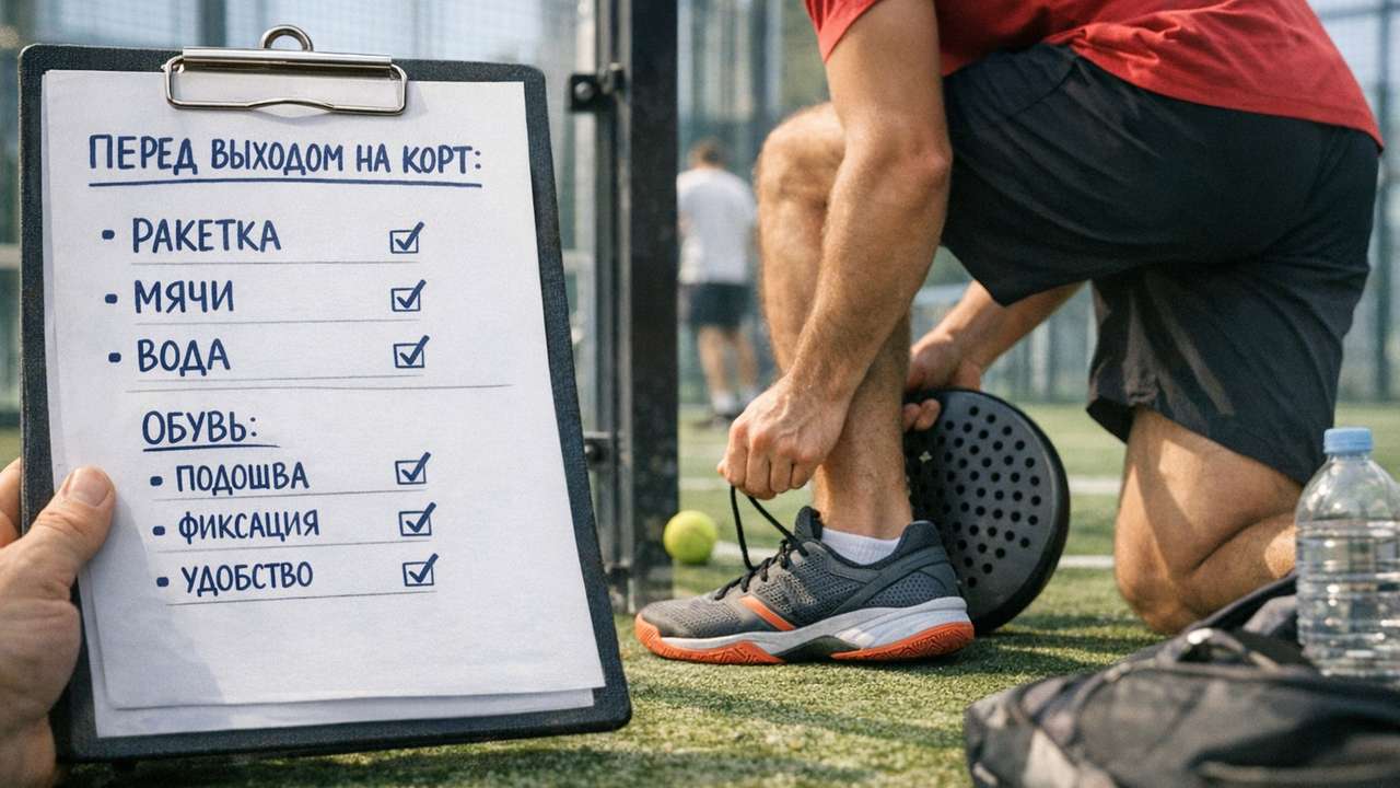 чеклист кроссовок для падел перед игрой