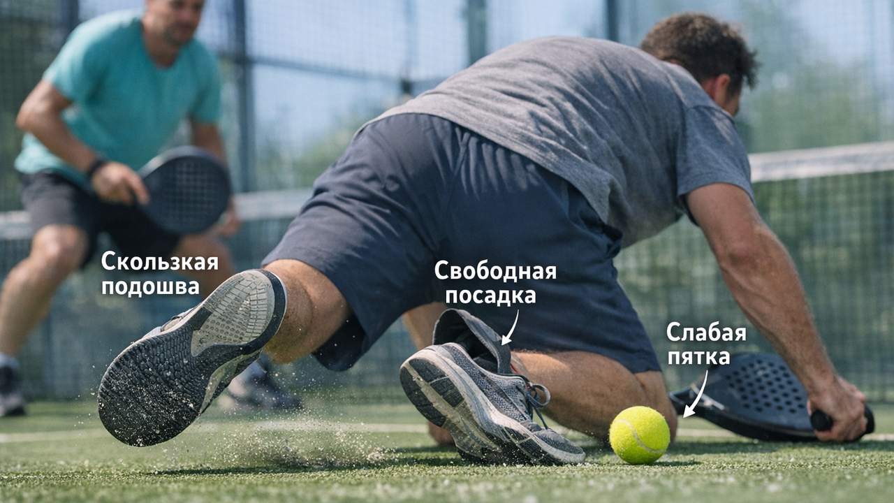 ошибки при выборе обуви для падел