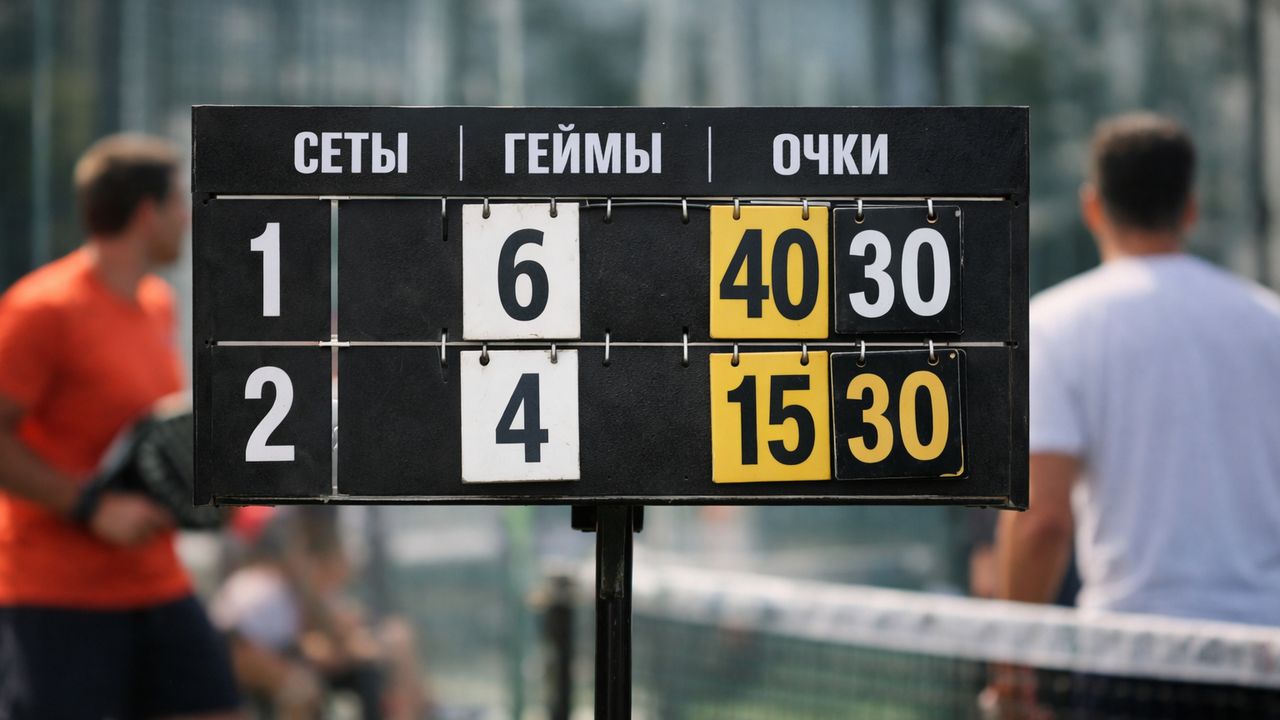 счет в паделе таблица очков