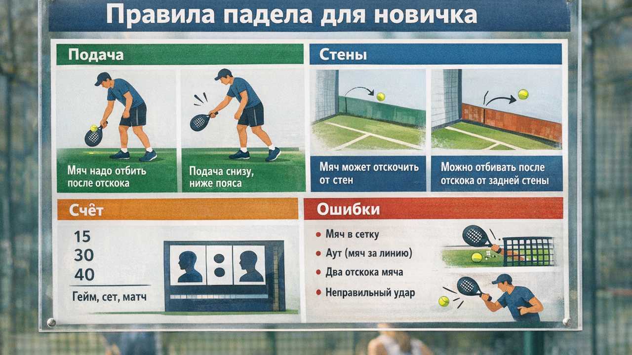 падел правила кратко для новичков